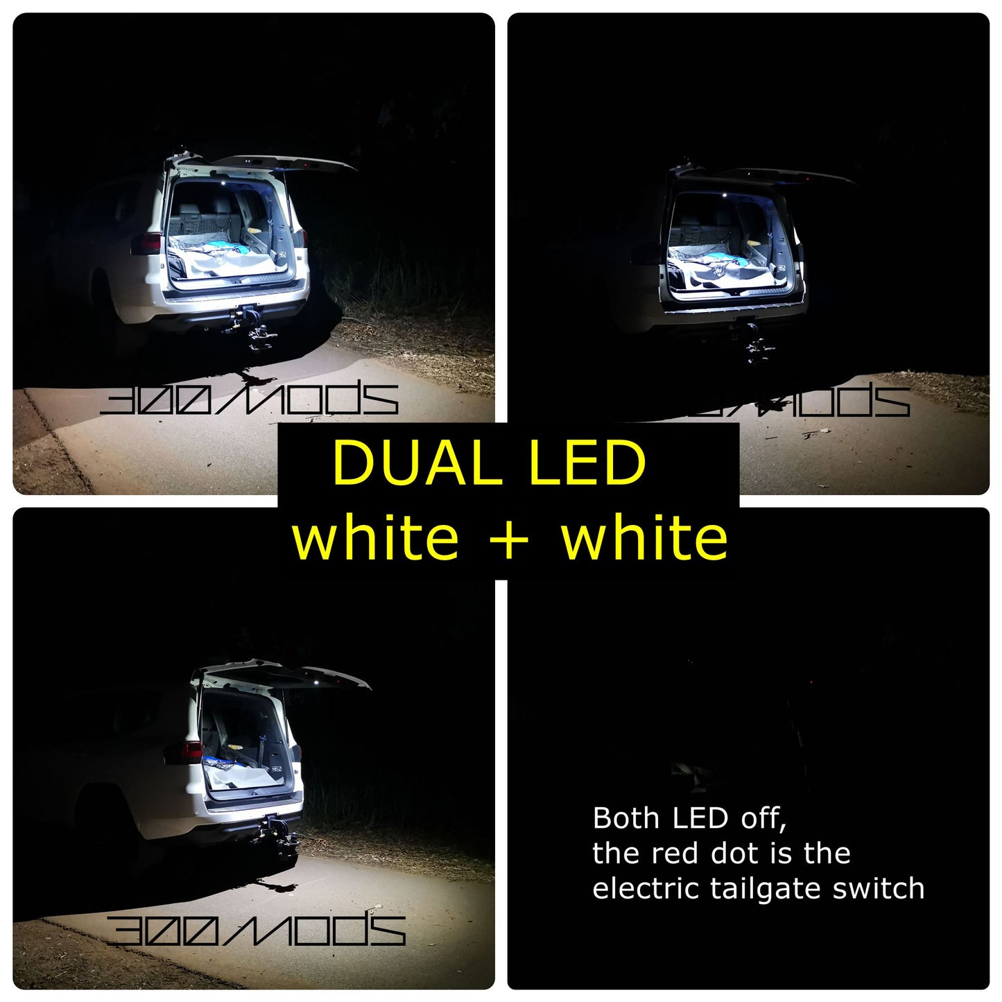 Auto Power Back Door, Electric Tailgate Lifter For Toyota Land Cruiser 300 LC300 2021 onward with optional dual LED lights